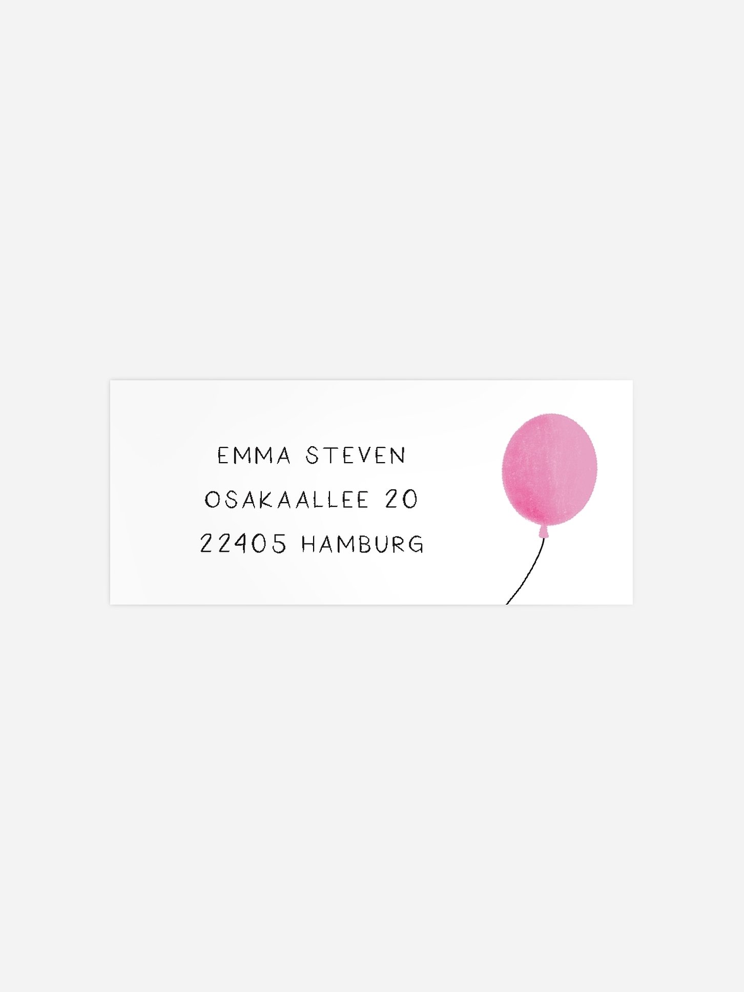 Absenderaufkleber Geburtstag Bunte Ballons