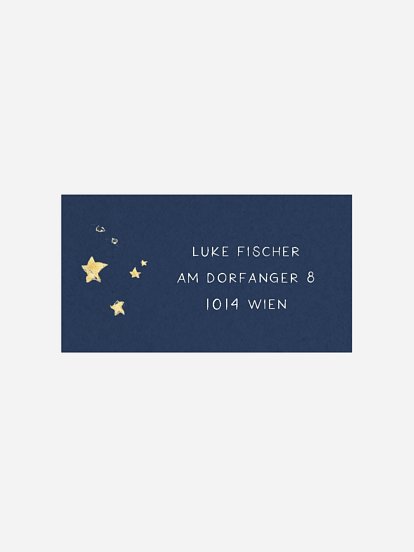 Empfängeraufkleber Geburtstag Raketenstark