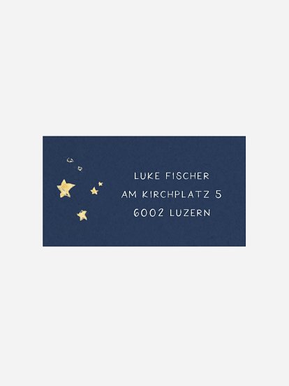 Empfängeraufkleber Geburtstag Raketenstark