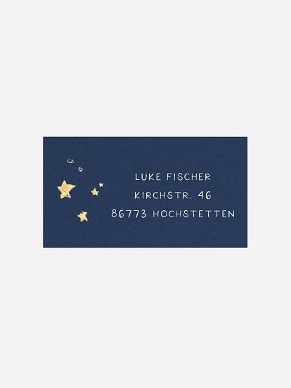 Empfängeraufkleber Geburtstag Raketenstark