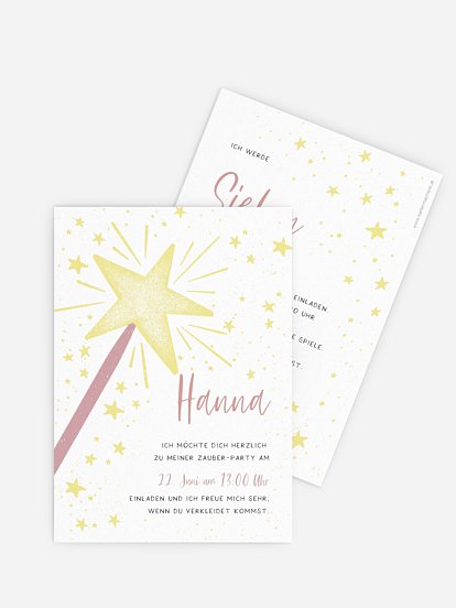 Kindergeburtstagseinladung Feenzauber