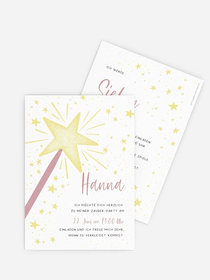 Kindergeburtstagseinladung Feenzauber