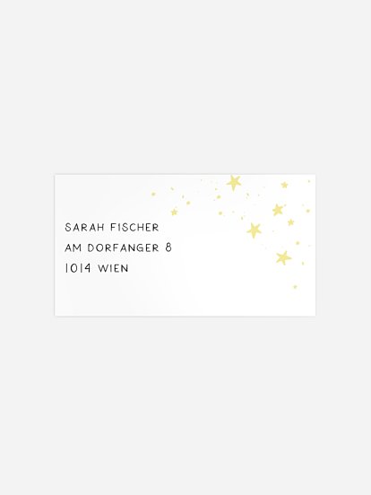 Empfängeraufkleber Geburtstag Feenzauber