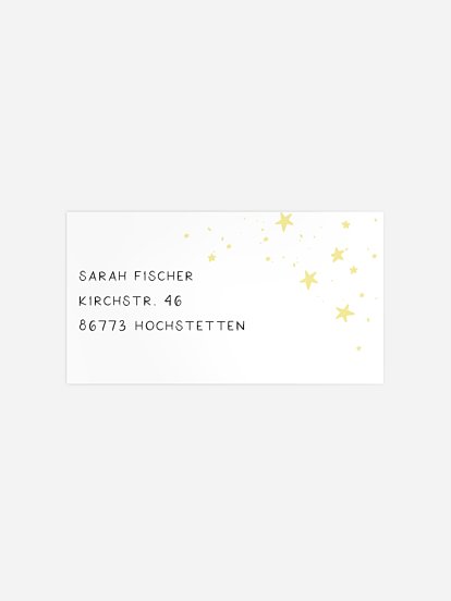 Empfängeraufkleber Geburtstag Feenzauber