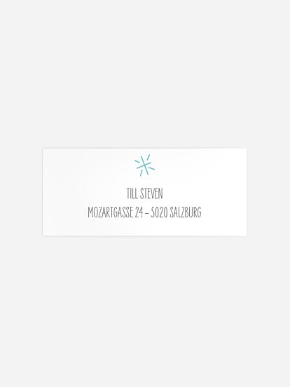 Absenderaufkleber Geburtstag AY AY Käptn