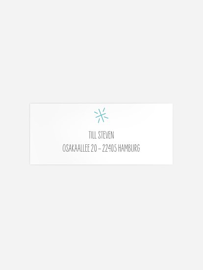 Absenderaufkleber Geburtstag AY AY Käptn