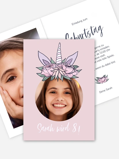 Kindergeburtstagseinladung Unicorn Magic