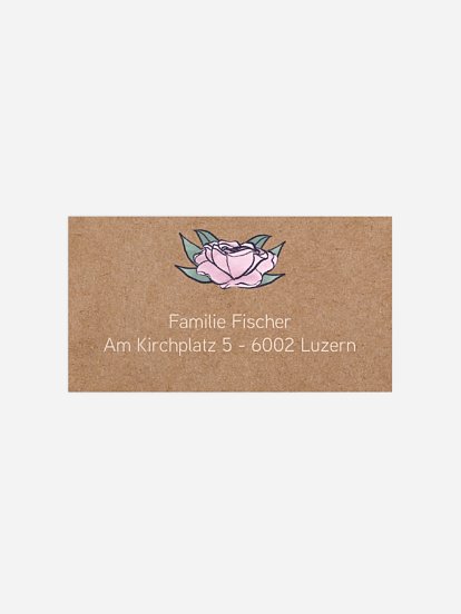 Empfängeraufkleber Geburtstag Unicorn Magic