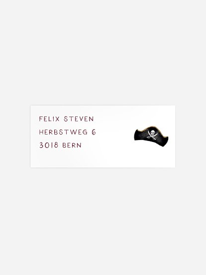 Absenderaufkleber Geburtstag Captain