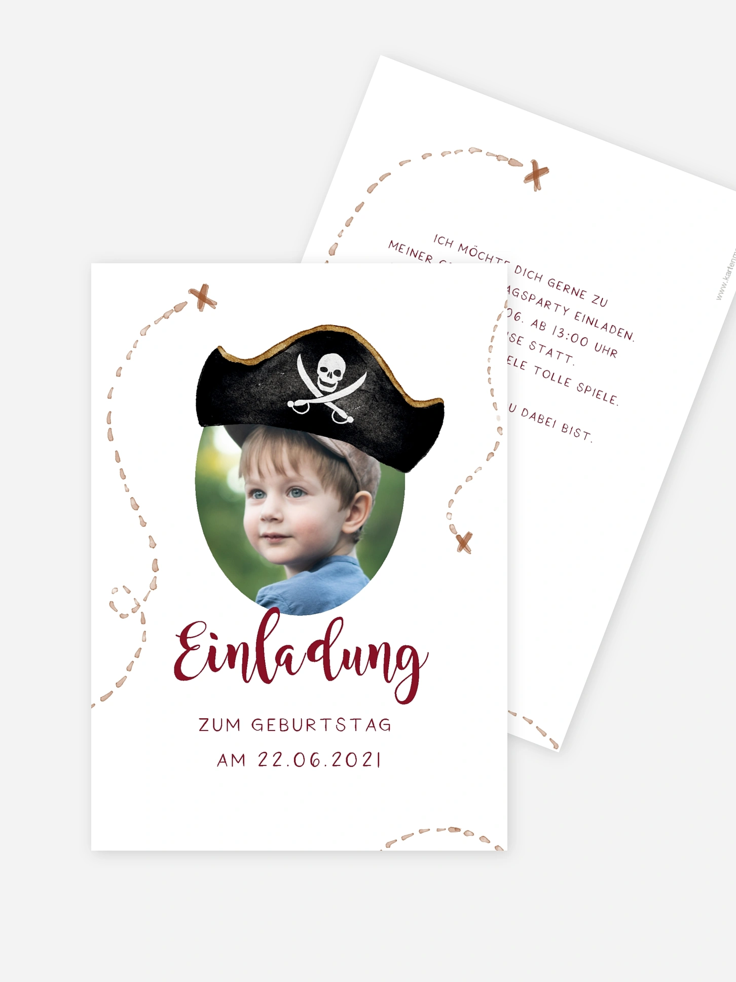 Kindergeburtstagseinladung Captain