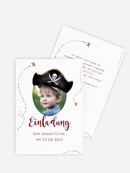 Kindergeburtstagseinladung Captain