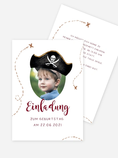 Kindergeburtstagseinladung Captain