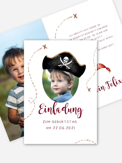 Kindergeburtstagseinladung Captain
