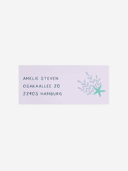 Absenderaufkleber Geburtstag Mermaid Feelings