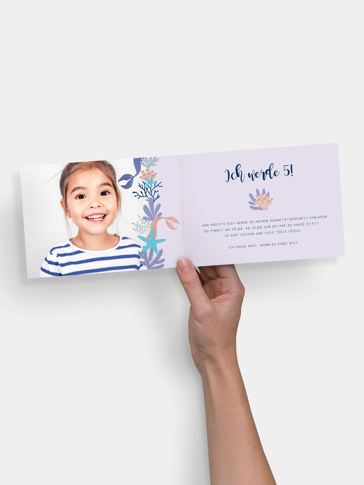 Kindergeburtstagseinladung Mermaid Feelings