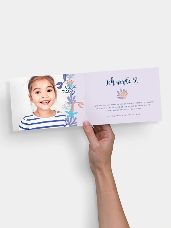 Kindergeburtstagseinladung Mermaid Feelings
