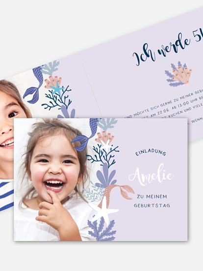 Kindergeburtstagseinladung Mermaid Feelings
