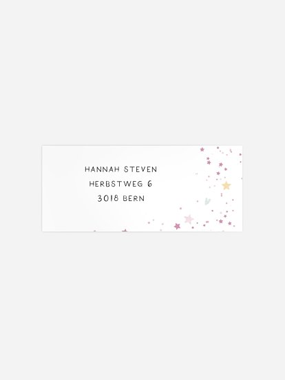 Absenderaufkleber Geburtstag Magical Unicorn