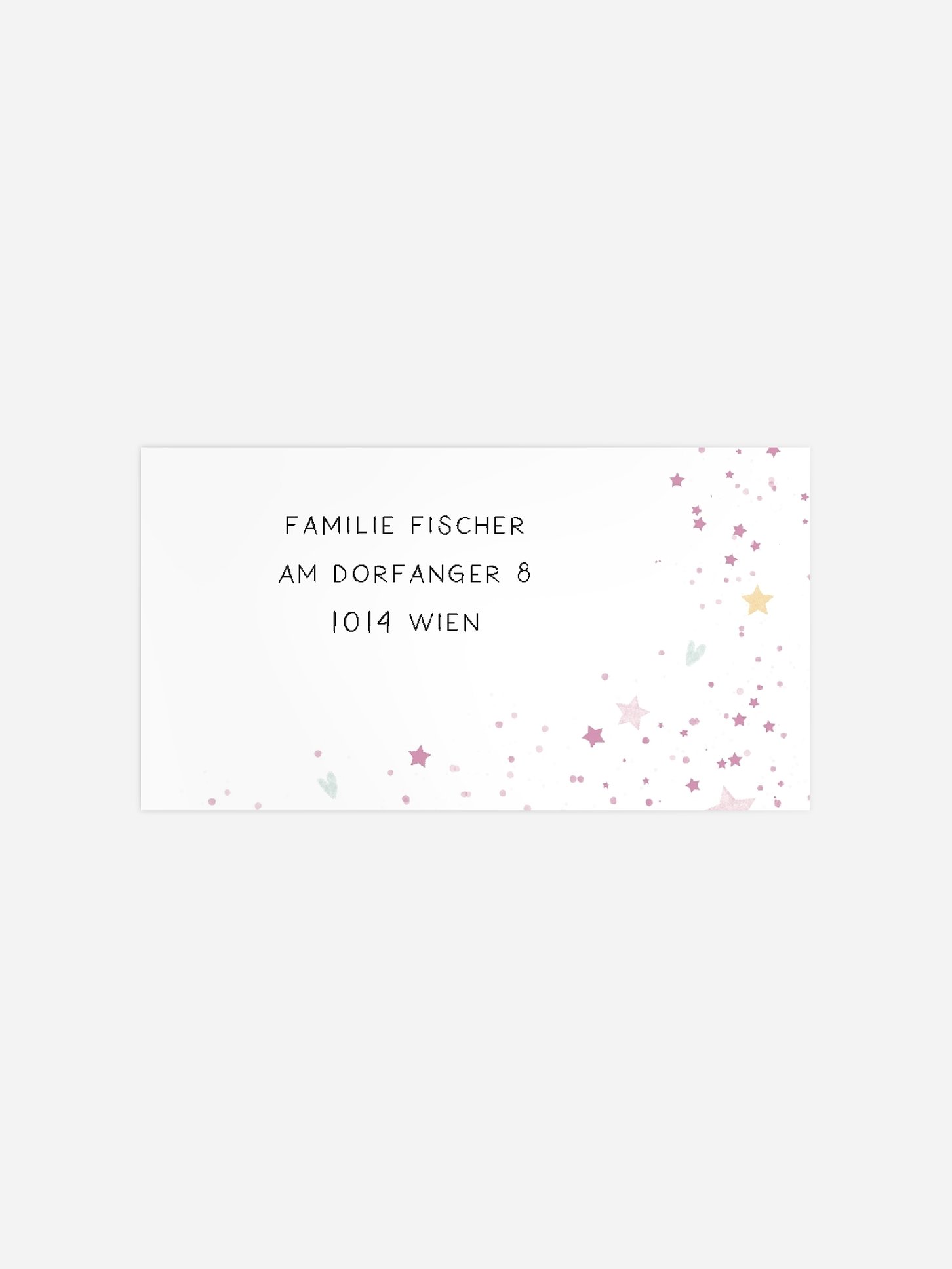 Empfängeraufkleber Geburtstag Magical Unicorn
