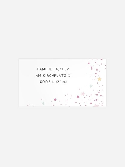 Empfängeraufkleber Geburtstag Magical Unicorn