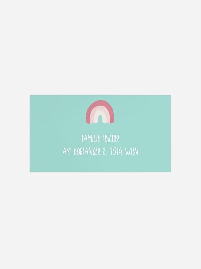 Empfängeraufkleber Geburtstag Little Unicorn