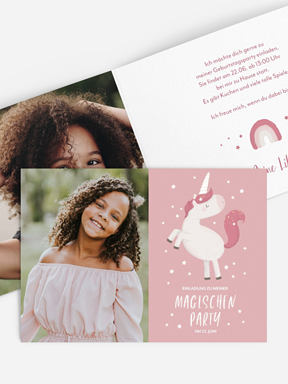 Kindergeburtstagseinladung Magische Party