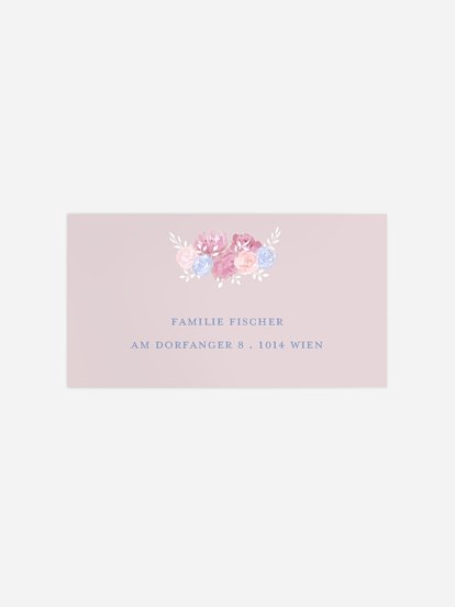 Empfängeraufkleber Geburtstag Schwänchen 1