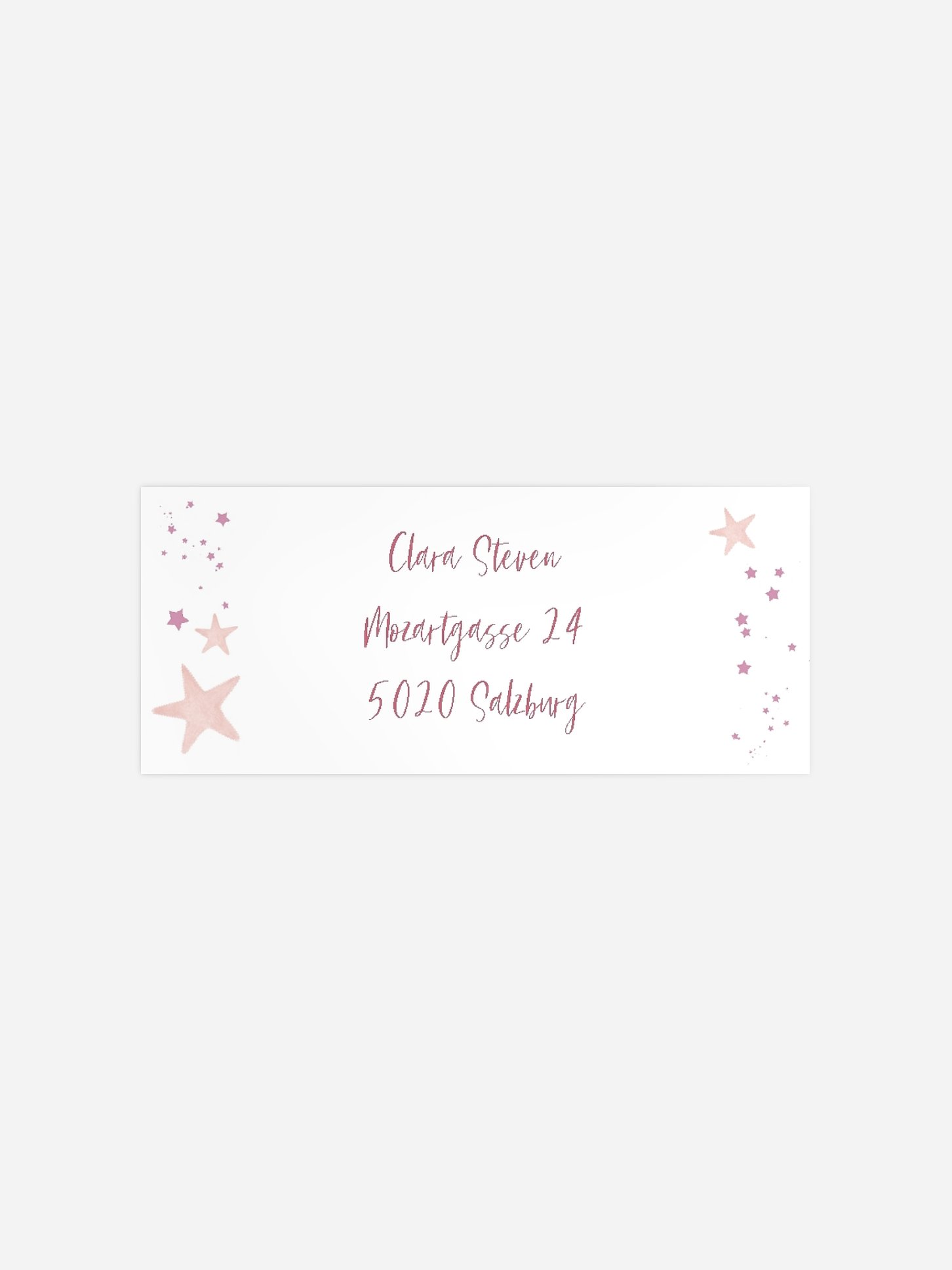 Absenderaufkleber Geburtstag Pink Mermaid