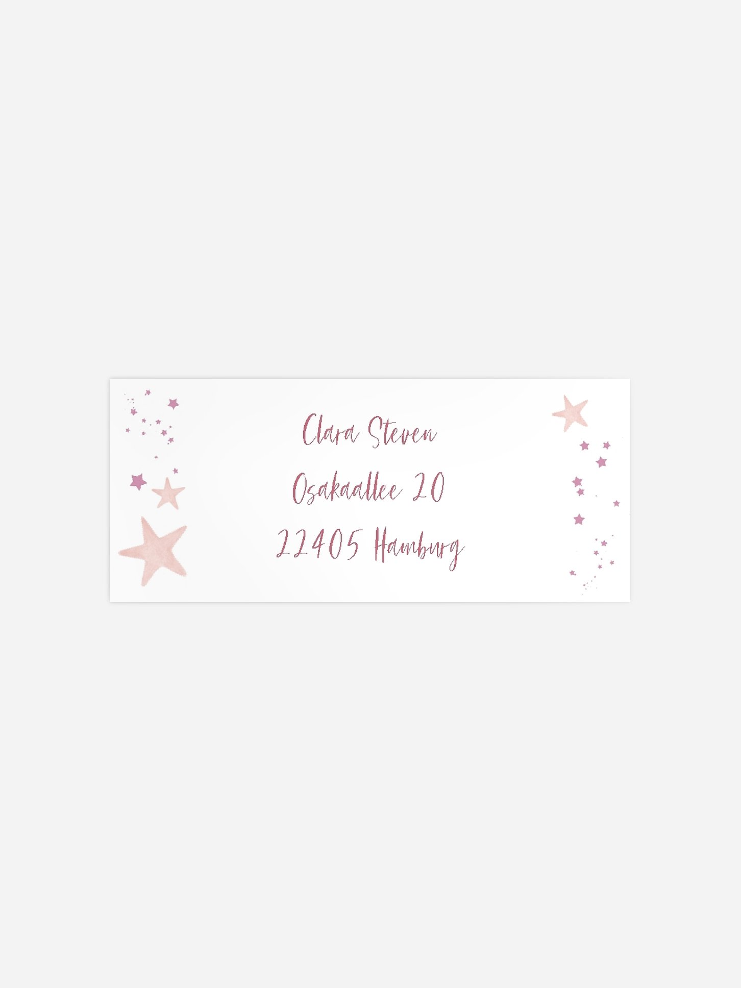 Absenderaufkleber Geburtstag Pink Mermaid
