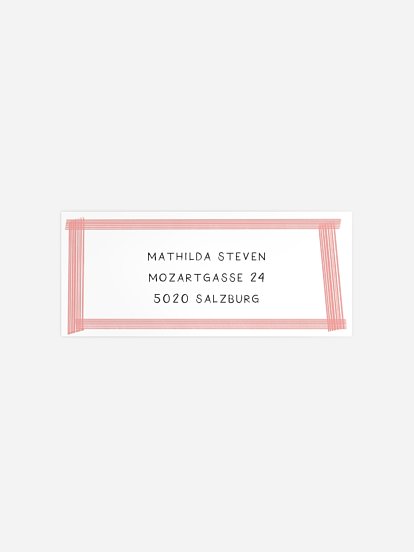 Absenderaufkleber Geburtstag Color Cake