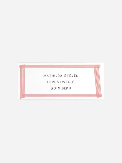 Absenderaufkleber Geburtstag Color Cake