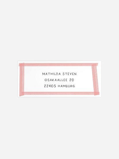 Absenderaufkleber Geburtstag Color Cake