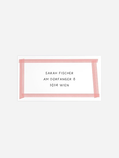 Empfängeraufkleber Geburtstag Color Cake