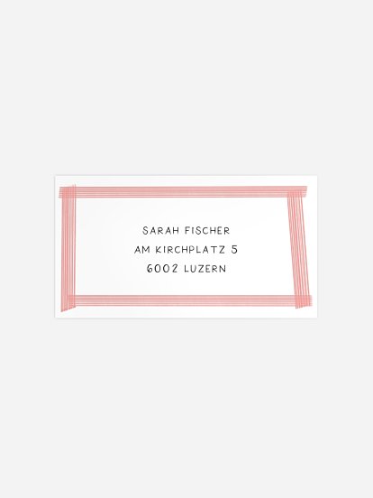 Empfängeraufkleber Geburtstag Color Cake