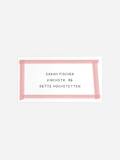 Empfängeraufkleber Geburtstag Color Cake