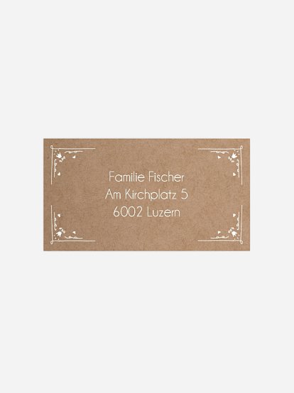 Empfängeraufkleber Geburtstag Fantasy Castle