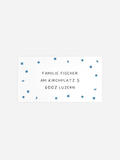 Empfängeraufkleber Geburtstag Animalballoons