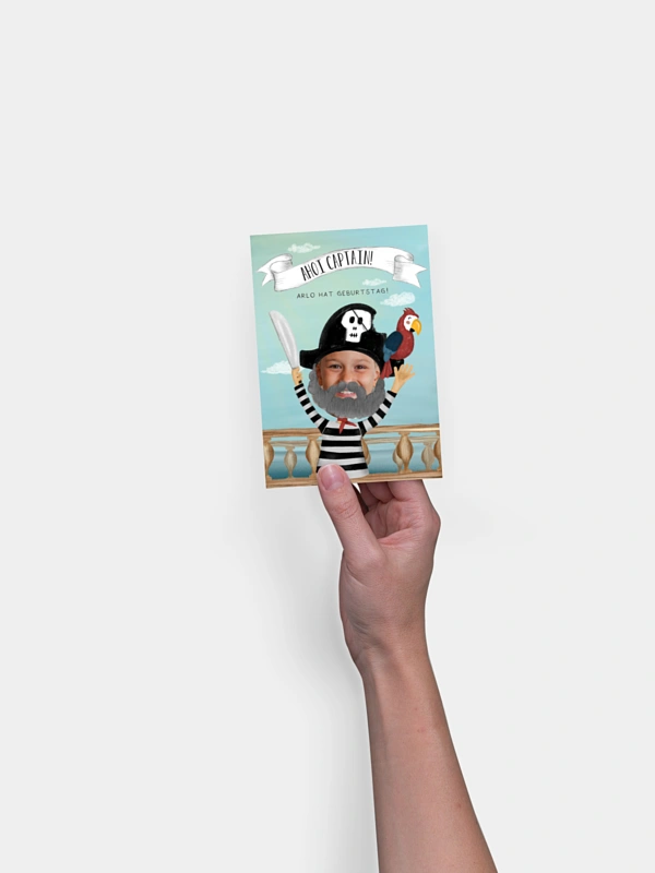 Kindergeburtstagseinladung Pirate Captain