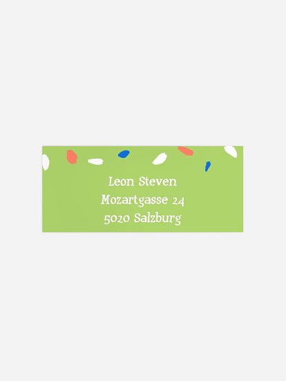 Absenderaufkleber Geburtstag Affenstark