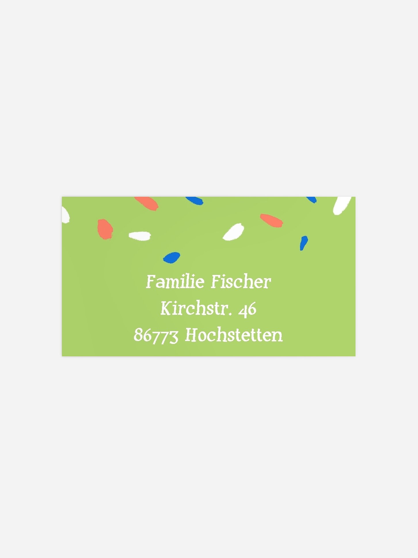 Empfängeraufkleber Geburtstag Affenstark