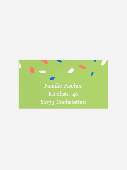 Empfängeraufkleber Geburtstag Affenstark