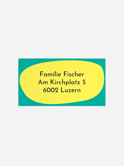 Empfängeraufkleber Geburtstag Superhero