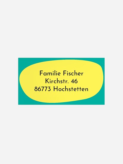 Empfängeraufkleber Geburtstag Superhero