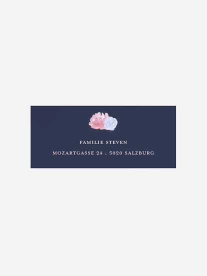 Absenderaufkleber Geburtstag Schwänchen 3