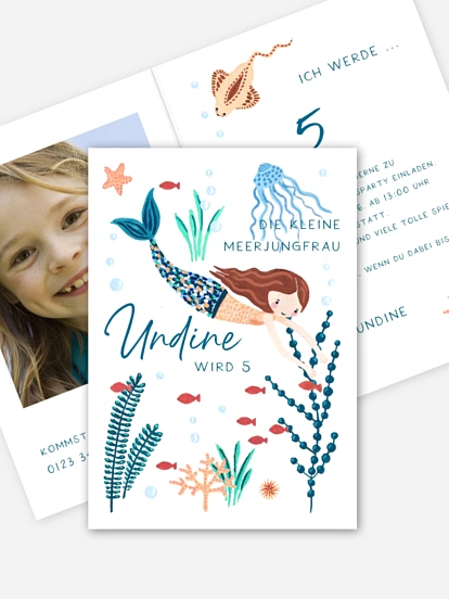Kindergeburtstagseinladung Under Water Love