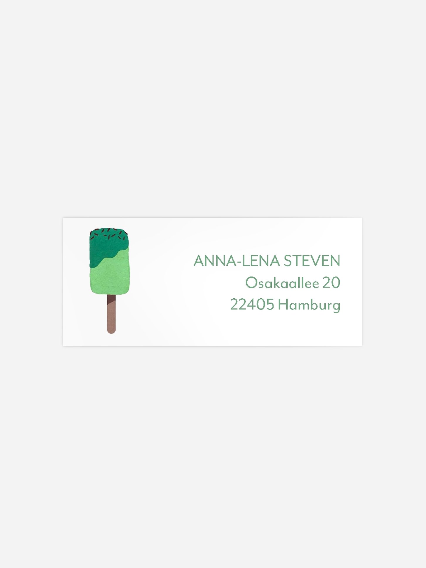 Absenderaufkleber Geburtstag Popsicles
