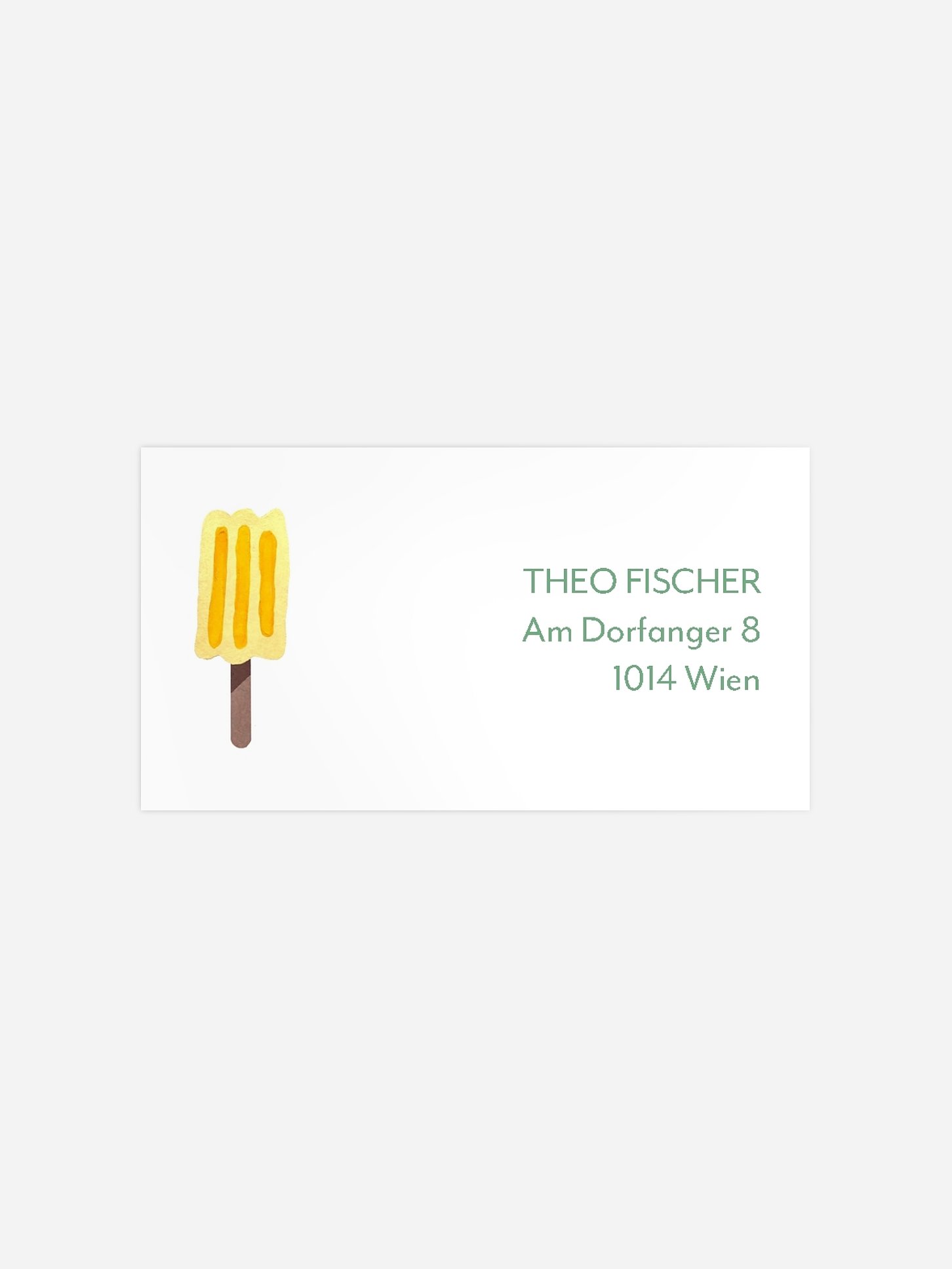 Empfängeraufkleber Geburtstag Popsicles
