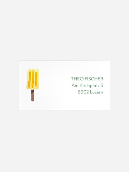 Empfängeraufkleber Geburtstag Popsicles