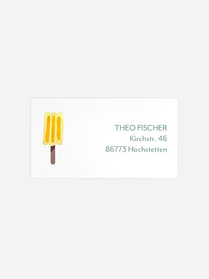 Empfängeraufkleber Geburtstag Popsicles