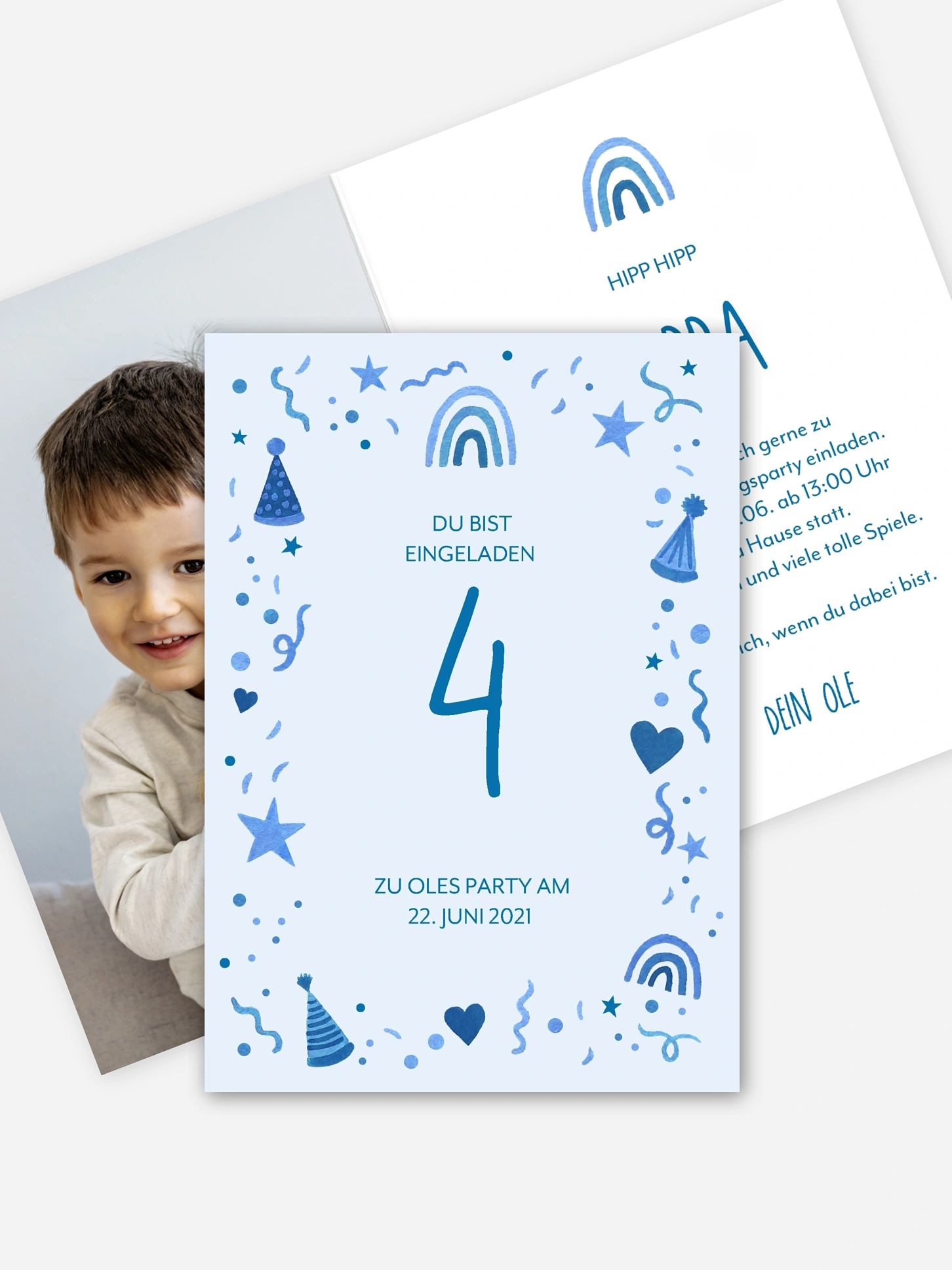 Kindergeburtstagseinladung Little Party
